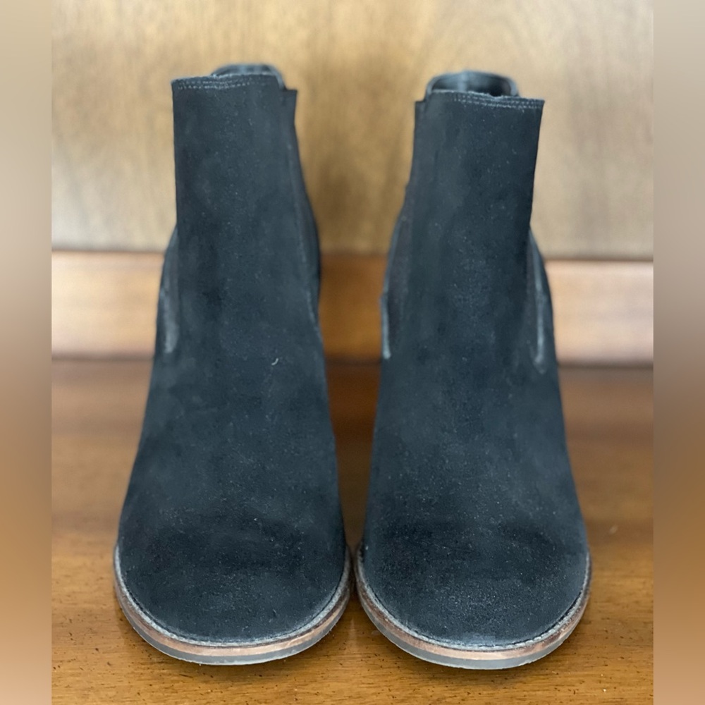 Lucky Brand Black Suede Ankle Booties